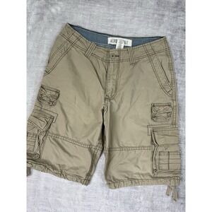 Aeropostale‎ Shorts Mens 32 Cream Cargo Relaxed Vintage Y2K Heavy Weight Baggy